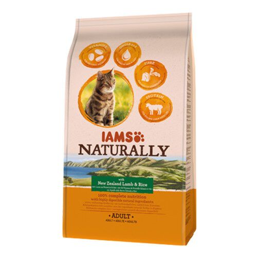 IAMS Adult Naturally Cordero pienso para gatos