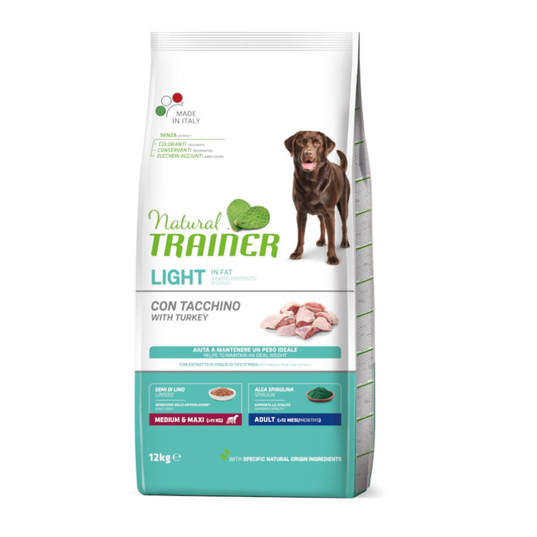 Natural Trainer Adult Light in Fat Medium&amp;Maxi Pavo pienso para perros thumbnail
