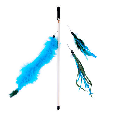 Juguete Feather Wand azul The Cat Band para gato