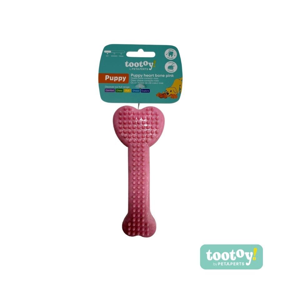 Tootoy! Puppy Hueso Llave Coraz&oacute;n Rosa Juguete para perros, , large Imagen numero 6