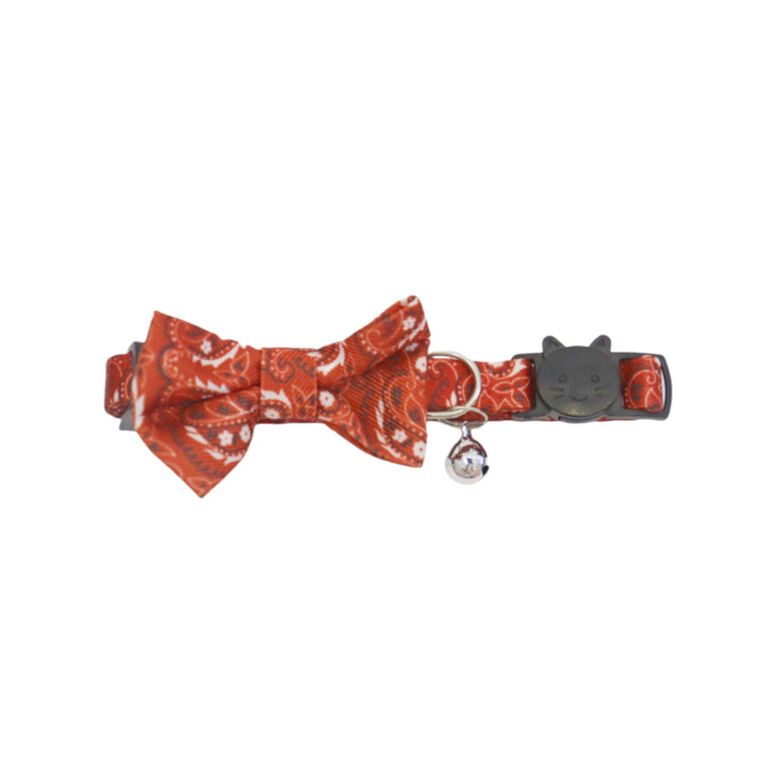 Gotoo Collar rojo con cascabel extraíble para gatos thumbnail