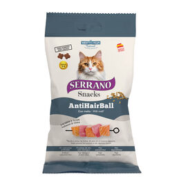Serrano Bocaditos Anti Hairball de Salmón y Atún para gatos