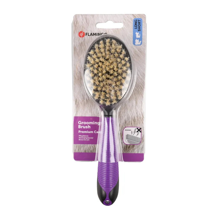 Flamingo Premium Care Cepillo de Pelo de Cerdo para perros y gatos thumbnail