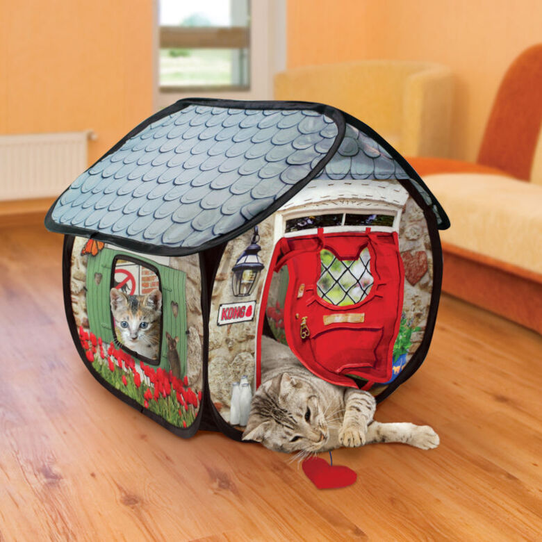 Kong Play Spaces Bungalow Casa de juguete para gatos thumbnail