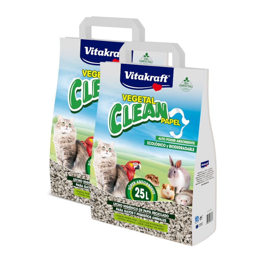 Vitakraft Vegetal Clean Papel Lecho Vegetal para animales