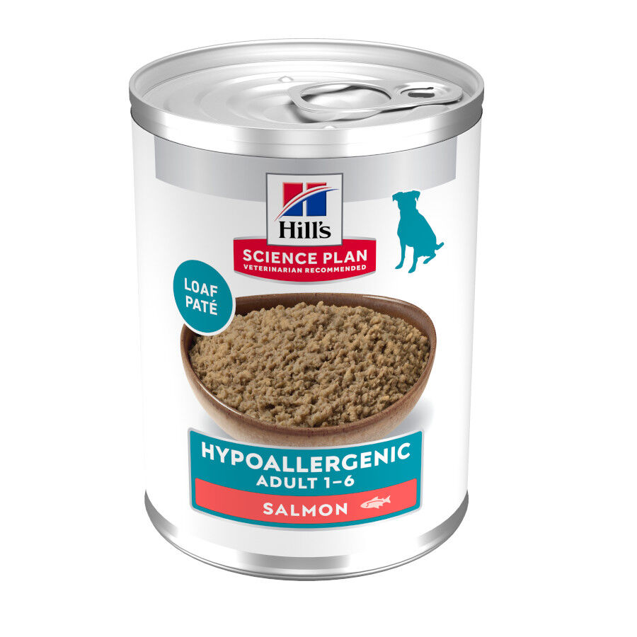 363 g Hill's Science Plan Hypoallergenic Alimento H&uacute;medo con Salm&oacute;n para Perros Adultos, , large Imagen numero 1