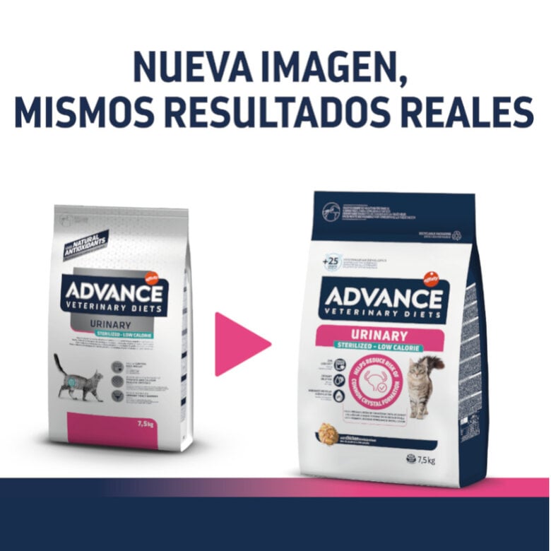 1.25 kg Advance Veterinary Diets Urinary Sterilized Low Calorie pienso para gatos,  Imagen numero 2 1.25 kg Advance Veterinary Diets Urinary Sterilized Low Calorie pienso para gatos, , large Imagen numero 2