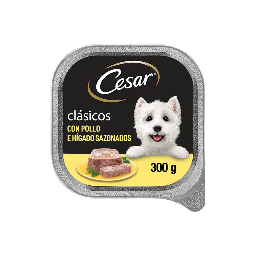 Cesar Pollo e Hígado Tarrina en Paté para Perros