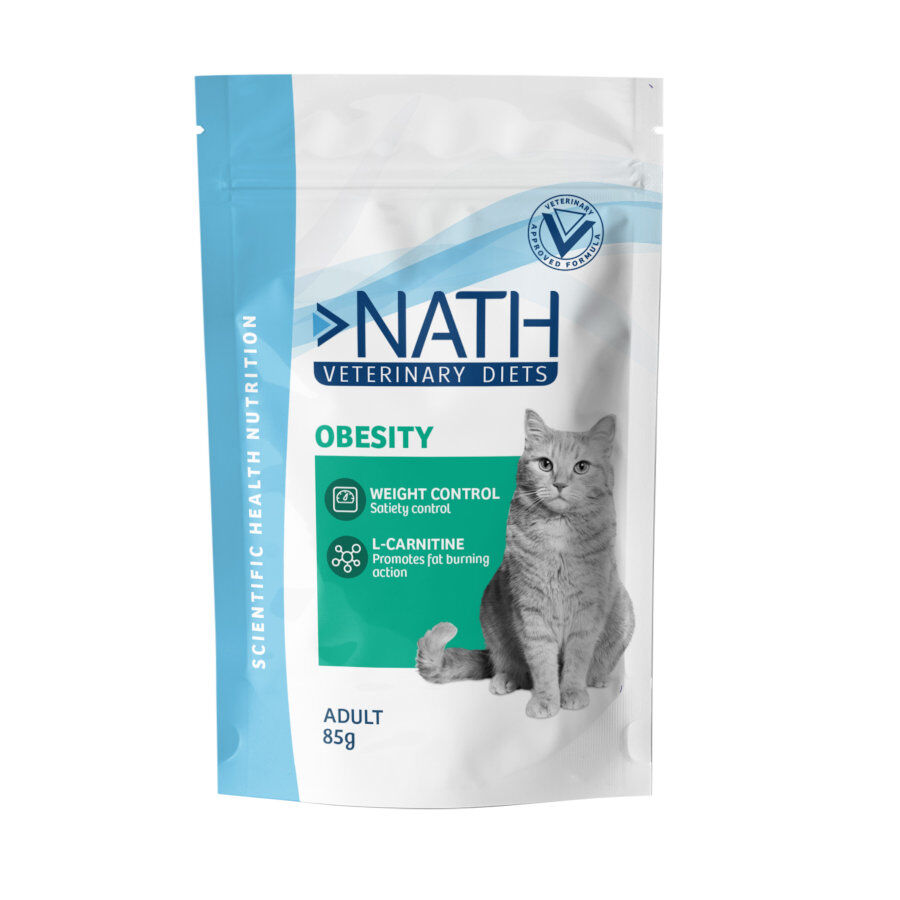 Nath Veterinary Diets Obesity sobre para gatos
