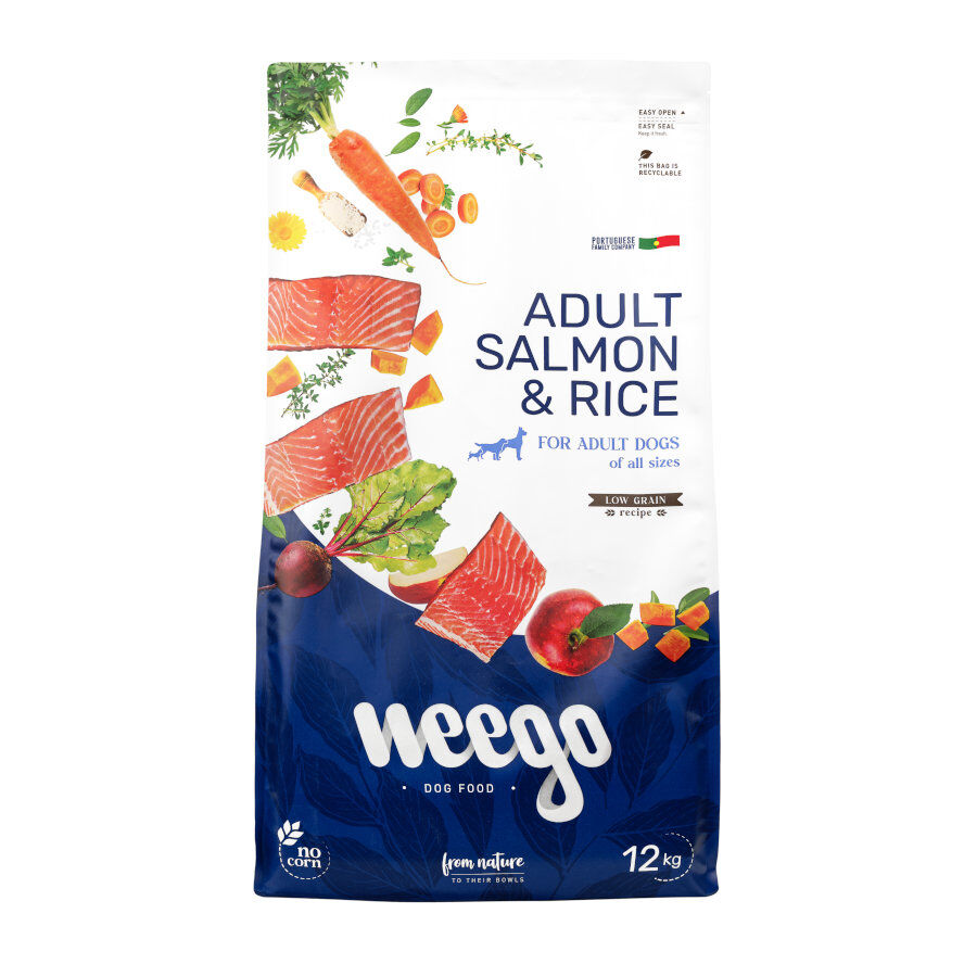 Weego Low Grain Salm&oacute;n y Arroz pienso para perros, , large Imagen numero 1