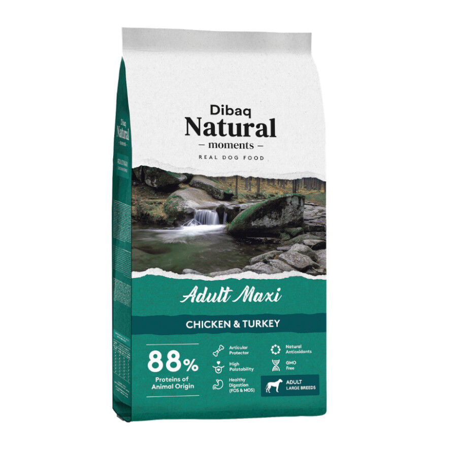Dibaq Natural Moments Adult Maxi Pollo & Pavo pienso para perros