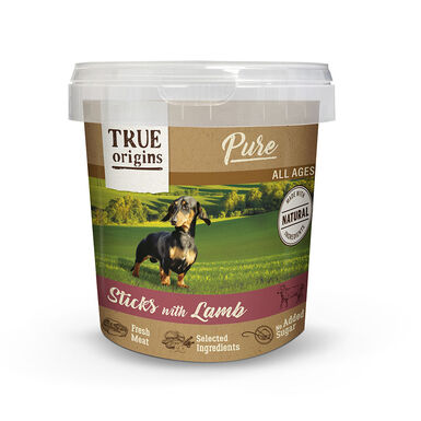 True Origins Pure Palitos Cordero para perros