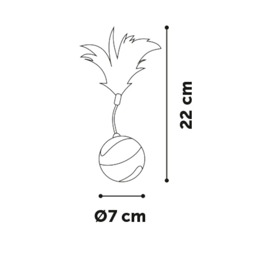 Flamingo bola interactiva para gatos color Verde thumbnail