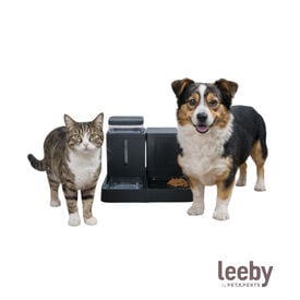 Leeby Comedero Autom&aacute;tico y Dispensador de Agua 2 en 1 para perros y gatos