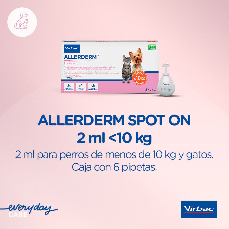 Virbac Allerderm spot on Pipetas dermatol&oacute;gicas para el cuidado de la piel Perros y Gatos., , large Imagen numero 8