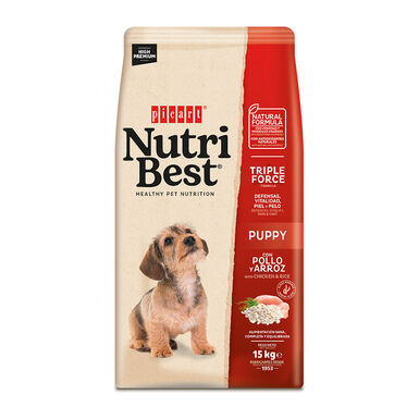 Nutribest Puppy Pollo y Arroz pienso para perros