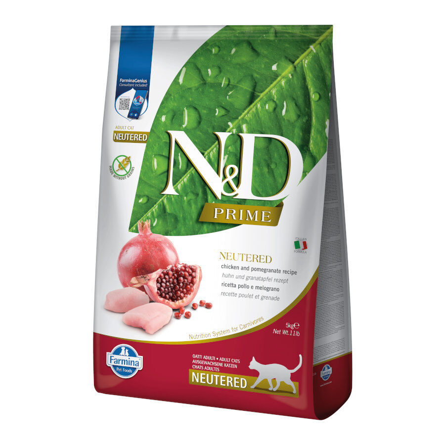 Farmina N&amp;D Prime Adulto Pollo y Granada pienso para gatos