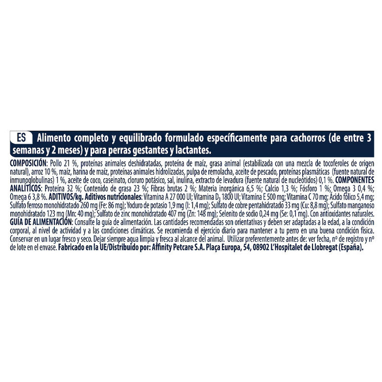 Affinity Advance Defense Mother & Puppy Active Pollo y Arroz Pienso, , large image number null
