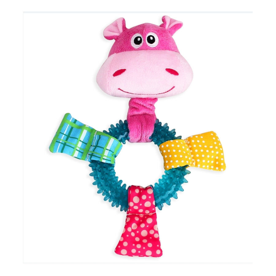 Tootoy! Chew Ring Hippo Multicolor Mordedor para cachorros thumbnail