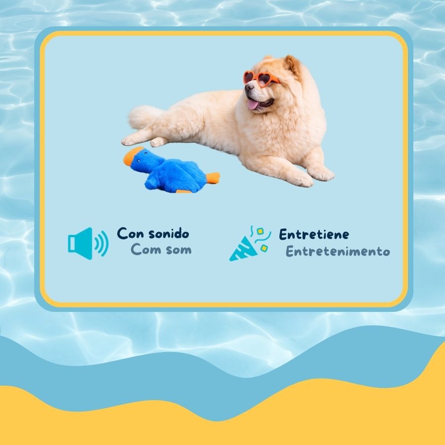 Summer Vibes Pato Dolce Vita Peluche Juguete para perros, , large Imagen numero 3