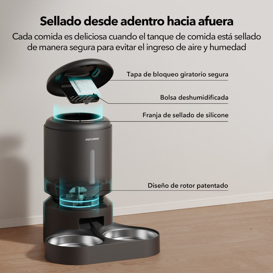 Petlibro Granary Comedero Autom&aacute;tico con Doble Bandeja para perros y gatos, , large Imagen numero 7