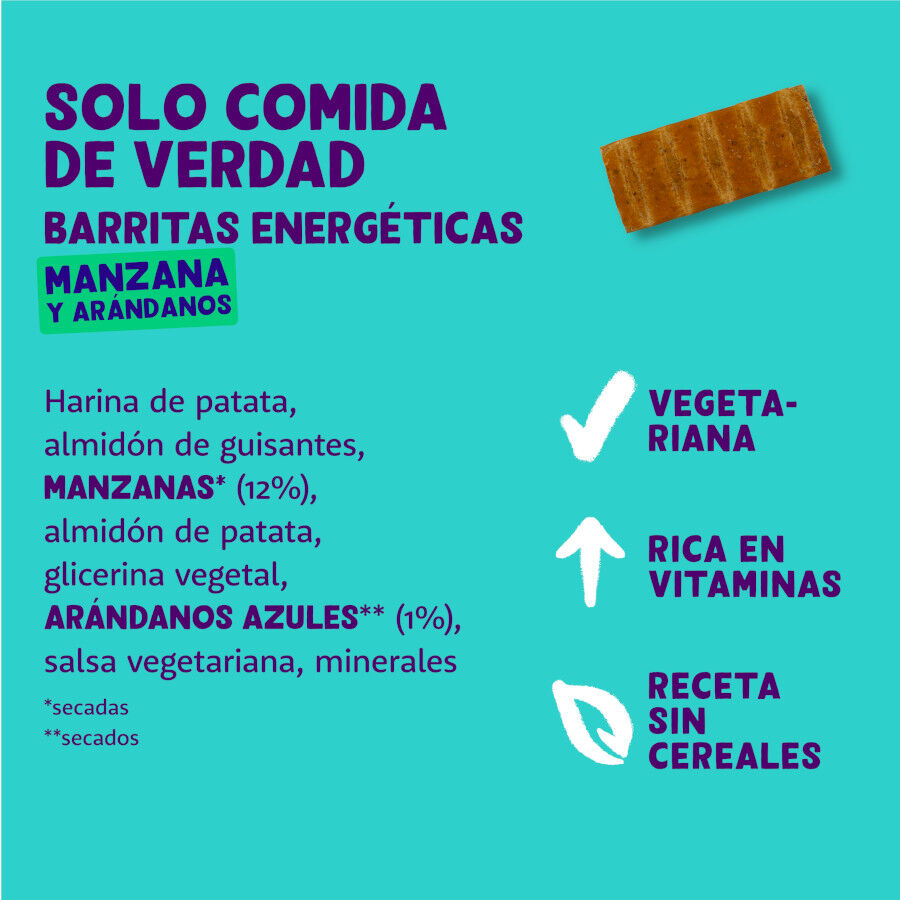 1 barrita Edgard & Cooper Barritas de Manzana y Ar&aacute;ndanos snack para perros, , large Imagen numero 4