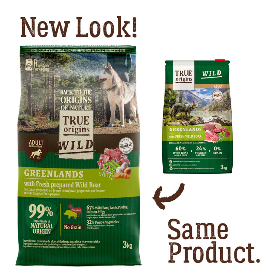 3 kg True Origins Wild Greenlands pienso para perros, , large Imagen numero 2