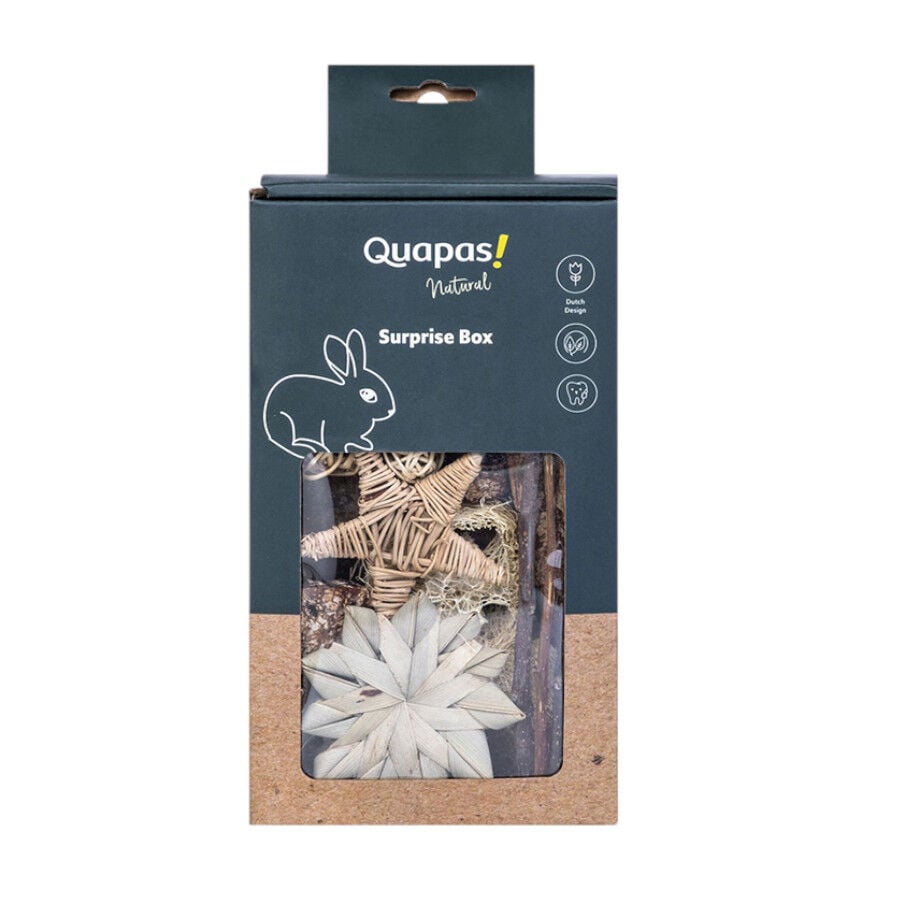 Quapas Nibble Caja Regalo Estrellas y Balones Juguete para roedores, , large Imagen numero 2