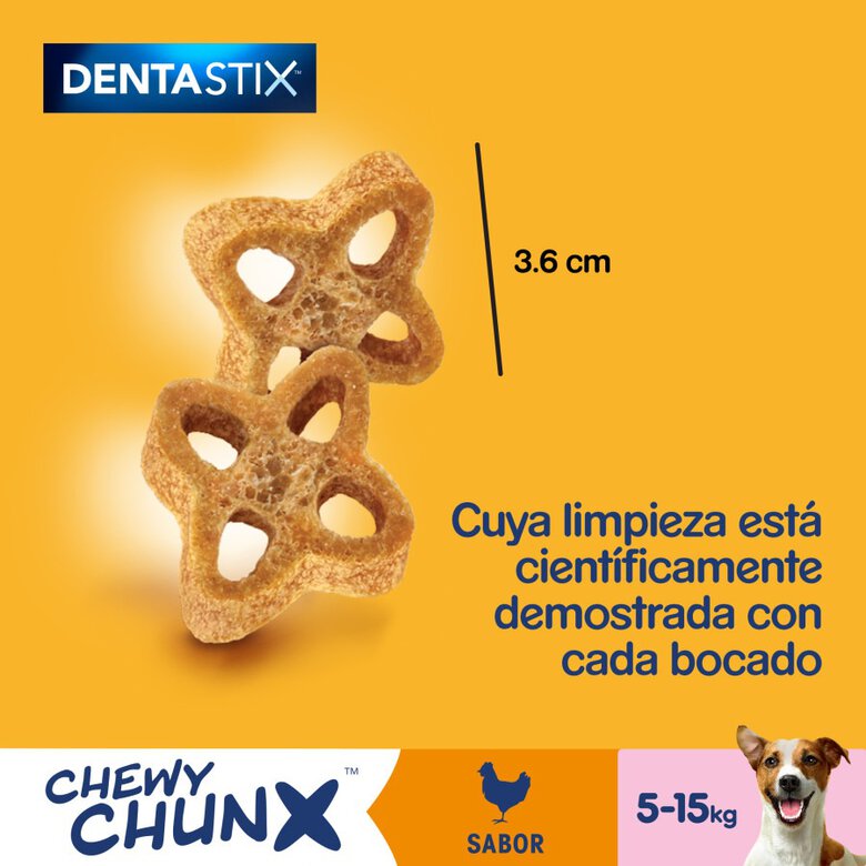 68 g Pedigree Dentastix Chewy Chunx Snacks Dentales Pollo para Perros Pequeños,  Imagen numero 2 68 g Pedigree Dentastix Chewy Chunx Snacks Dentales Pollo para Perros Pequeños, , large Imagen numero 2