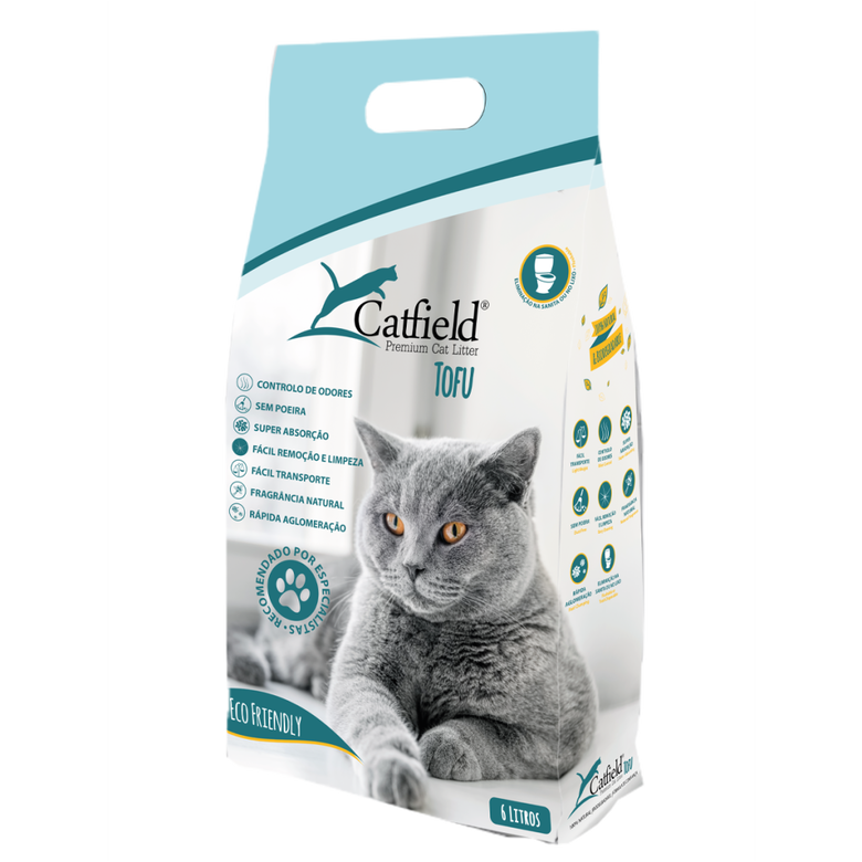 Catfield Premium Tofu Lecho aglomerante para gatos