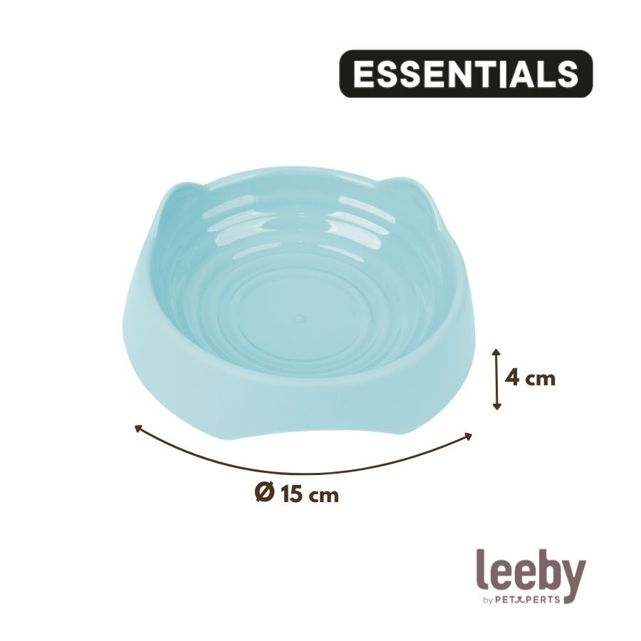 Leeby Comedero de Pl&aacute;stico Azul para gatos, , large Imagen numero 4