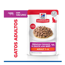 Hill's Science Plan Adult Ternera Sobre en Salsa para gatos