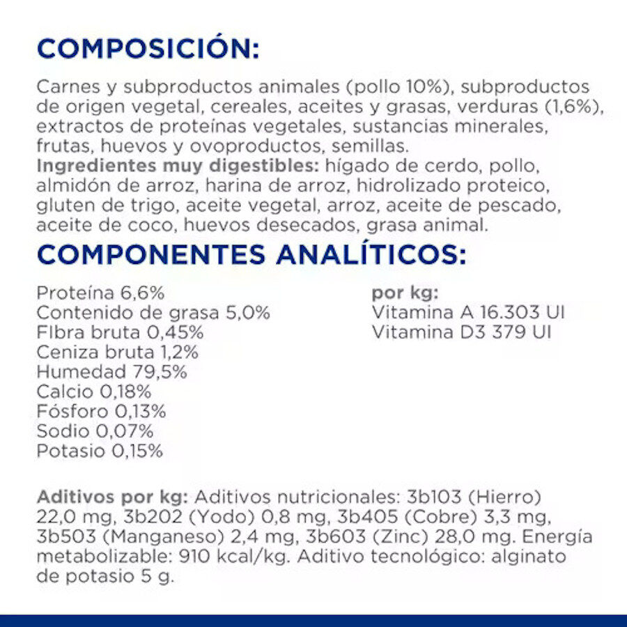 345 g Hill's Prescription Diet ON-Care Estofado de Pollo y Vegetales lata para perros, , large Imagen numero 5