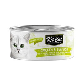 Kit Cat Pollo con At&uacute;n Gelatina Lata para gatos