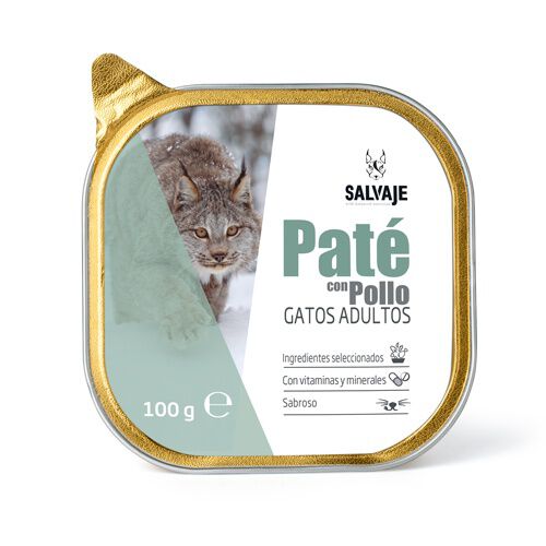 Salvaje Original Adulto Pollo en Paté tarrina para gatos