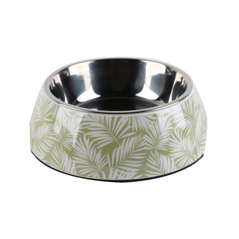 Leeby comedero acero inoxidable estampado verde para perros,  Imagen numero 1 Leeby comedero acero inoxidable estampado verde para perros, , large Imagen numero 1