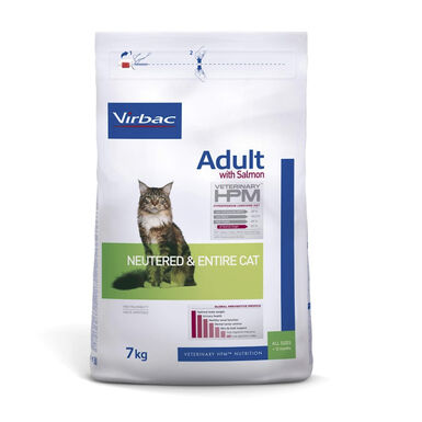 Virbac Adult Neutered Entire Hpm Pienso Salmón para gatos