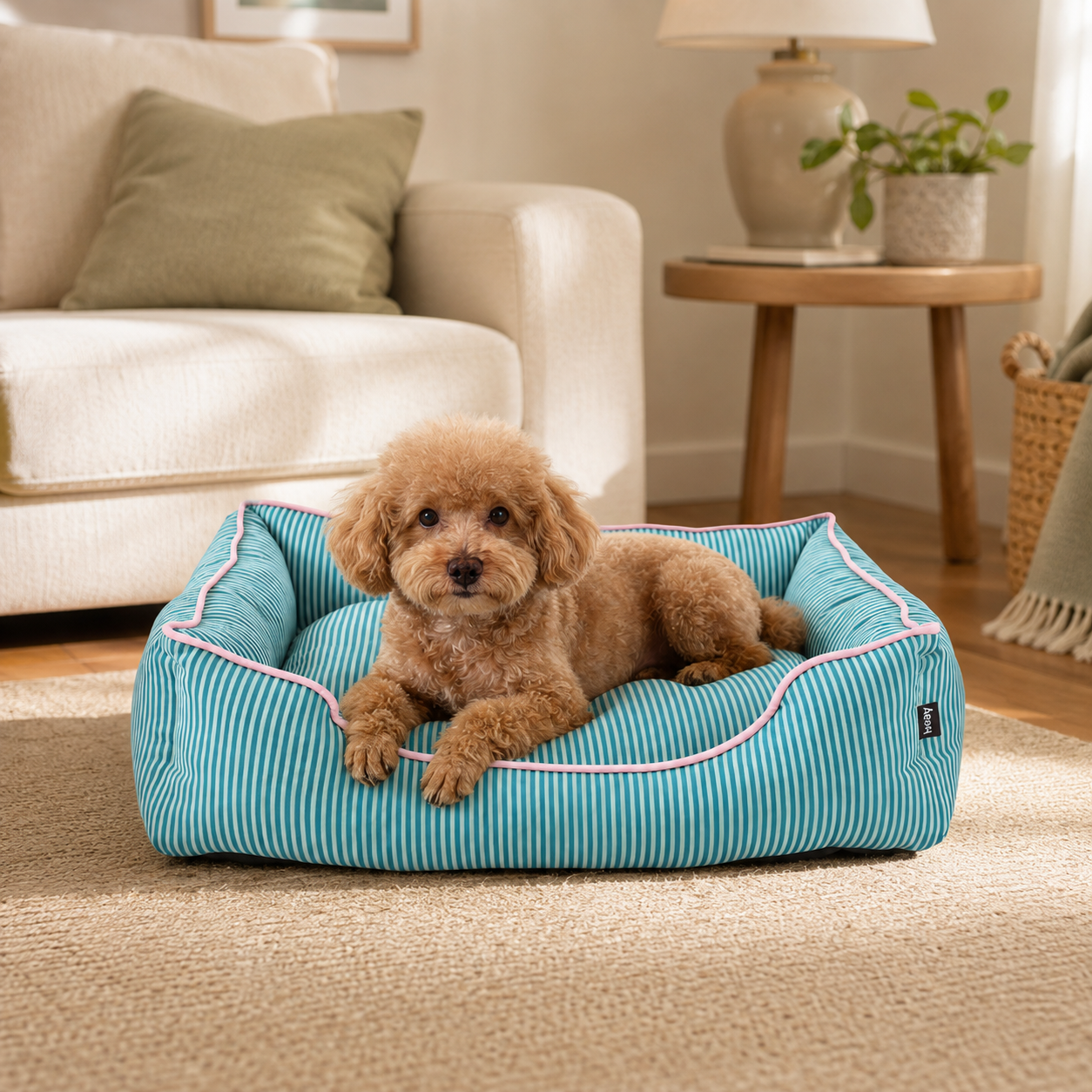 Leeby Cama Rayas Finas para perros, , large Imagen numero 1