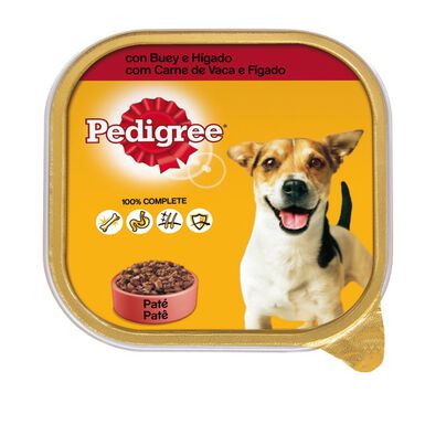 Pedigree Buey e Higado Tarrina en Paté para Perros