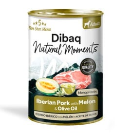 Dibaq Natural Moments Lata Cerdo con Mel&oacute;n para perro