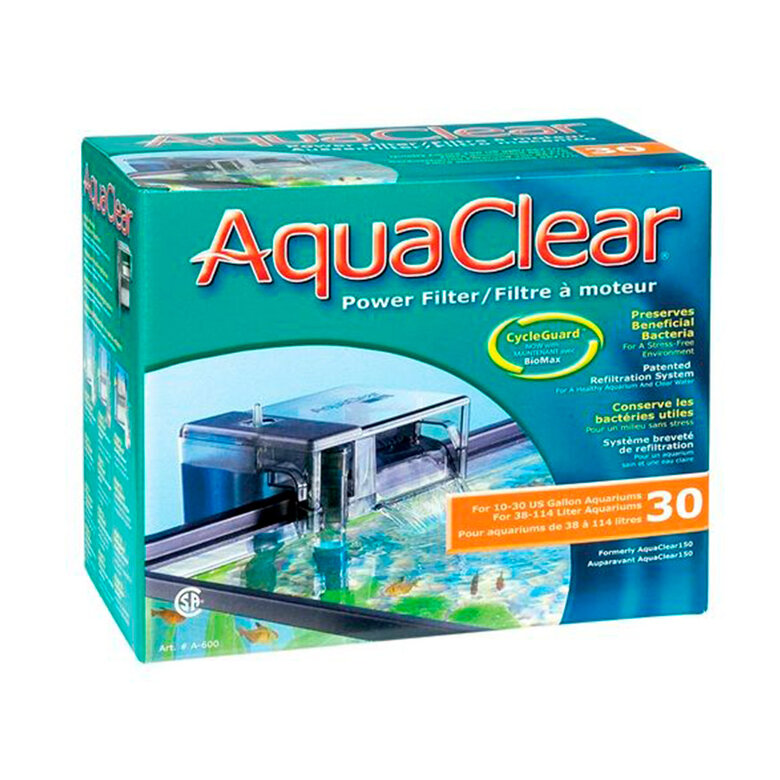 Aquaclear Filtro Mochila con 3 etapas para acuarios, , large image number null