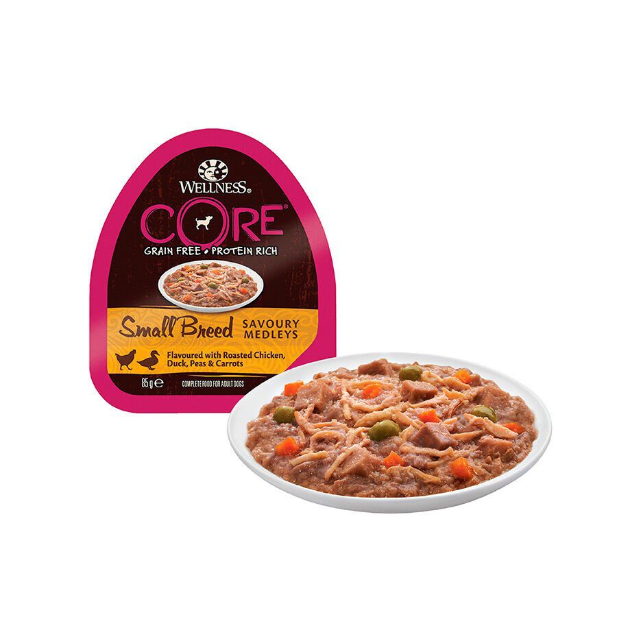 85 g Wellness Core Small Breed Grain Free Pollo y Pato tarrina para perros, , large Imagen numero 2