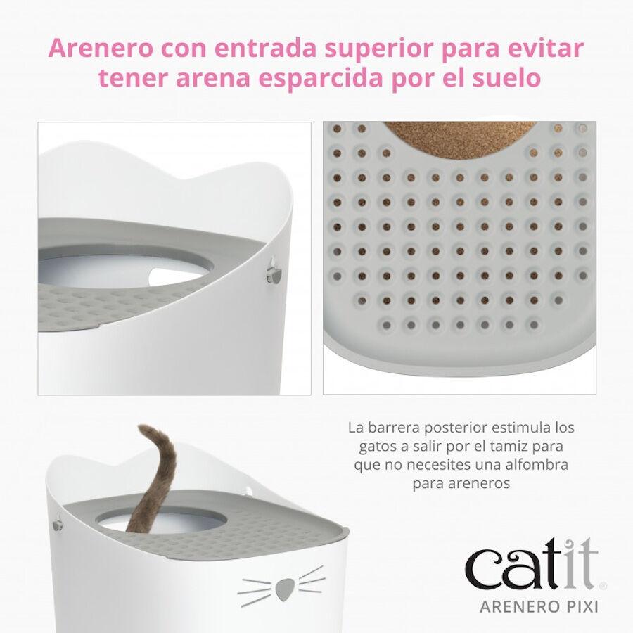 Catit Pixi Arenero Blanco para gatos Kiwoko