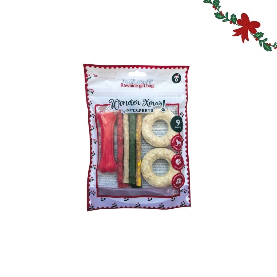 1 pack x 9 uds. Wonder Christmas Bolsa Regalo Cuero Prensado Snacks para perros, , large Imagen numero 5
