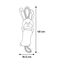 Flamingo Gommy Conejo de Peluche con cuerdas para perros, , large indicador imagen numero 2