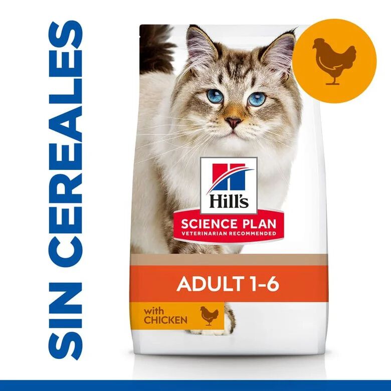 Hill's Science Plan No Grain Adult Pollo pienso para gatos, , large Imagen numero 1