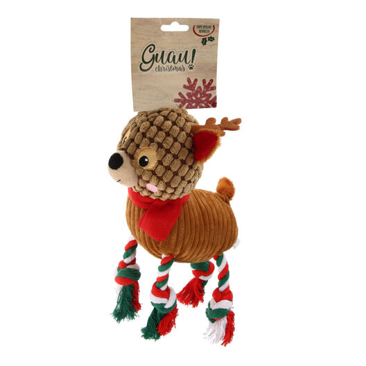 Guau Christmas Reno de Peluche con Cuerda para perros, , large image number null
