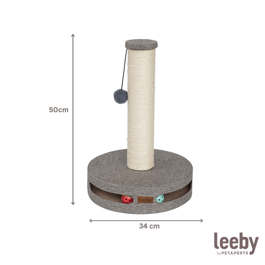 Leeby Gonzalo rascador con juguete y bola para gatos thumbnail