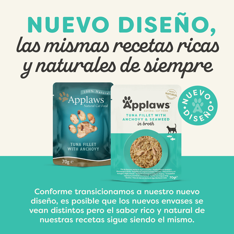 70 g Applaws Atún y Anchoas sobre para gatos,  Imagen numero 2 70 g Applaws Atún y Anchoas sobre para gatos, , large Imagen numero 2