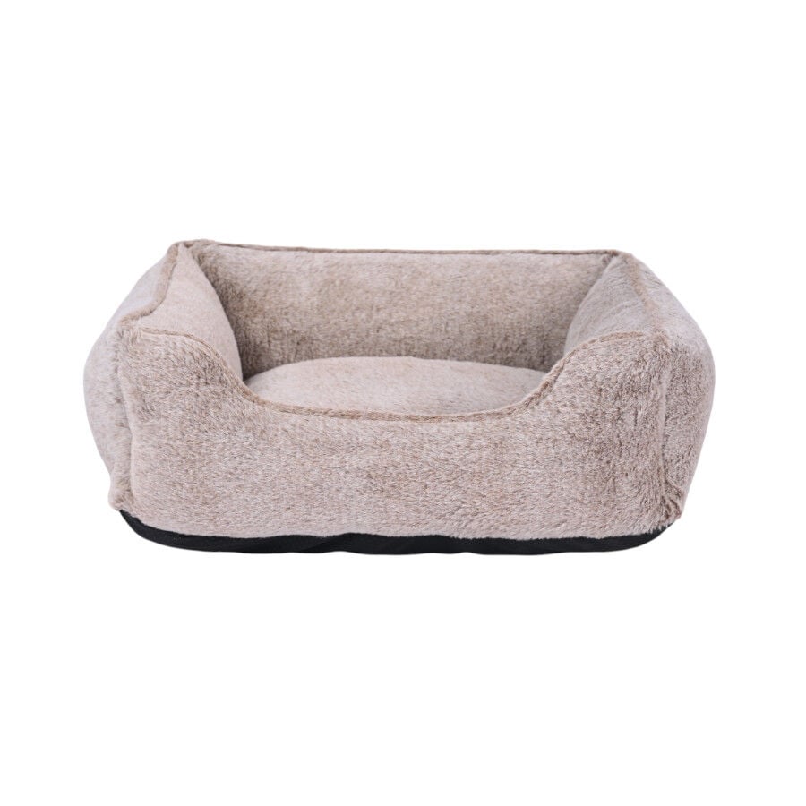 Leeby cama suave gris oscuro para perros